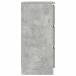 vidaXL Buffet gris béton 37 5x35x76 cm bois d'ingénierie