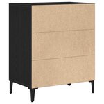 vidaXL Buffet Chêne noir 57 x 35 x 70 cm Bois d'ingénierie