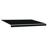 vidaXL Auvent rétractable électrique Noir et anthracite 4 × 3 m
