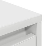 vidaXL Armoire avec tiroir blanc 55 5x34x119 5 cm bois d'ingénierie