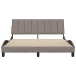 vidaXL Cadre de lit sans matelas Hanko taupe 160x200 cm tissu