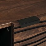 vidaXL Table basse Marron et Noir 80 x 50 x 40 cm