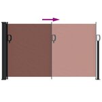 vidaXL Auvent latéral rétractable marron 117x300 cm