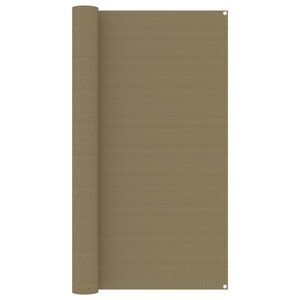vidaXL Tapis de tente 200x400 cm Taupe