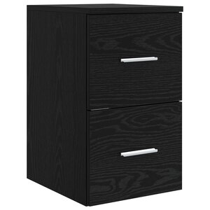 vidaXL Meuble de Salle de Bain In-between Chêne noir 30 x 41 x 50 cm