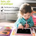 ACROPAQ Tablette Dessin Enfant- Ardoise Magique 10 pouces LCD- Tablette Ecriture Graphique - Ecran couleur LCD- Rose