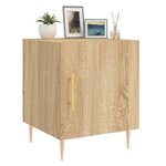 vidaXL Tables de chevet 2 Pièces chêne sonoma 40x40x50 cm bois ingénierie
