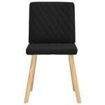 vidaXL Chaises à manger lot de 4 noir tissu