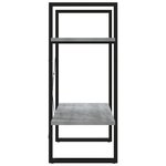 vidaXL Bibliothèque 2 niveaux Sonoma gris 60x30x70cm Bois d'ingénierie