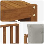 vidaXL Ensemble de canapés d'extérieur 8 pc Gris Naturel et Clair