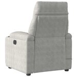 vidaXL Fauteuil inclinable de massage électrique gris clair
