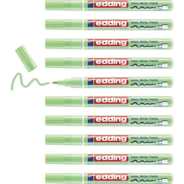 Marqueur Peinture brillante 751 vert pastel 1-2 mm x 10 EDDING