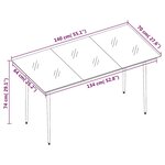 vidaXL Ensemble à manger de jardin coussins 5 Pièces Résine tressée Verre