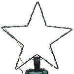 vidaXL Sapin de Noël avec piquet 732 LED Bleues 500 cm