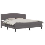 vidaXL Cadre de lit avec tête de lit Gris 200 x 200 cm Simili cuir