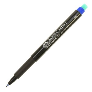 Marqueur 'MULTIMARK CD 12'  permanent F  bleu x 10 FABER-CASTELL