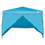 vidaXL Tente à auvent pop-up Bleu 300 x 300 cm tissu