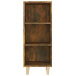 vidaXL Buffet Chêne fumé 34 5x32 5x90 cm Bois d'ingénierie