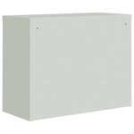 vidaXL Classeur gris clair et bleu 90x40x70 cm acier