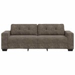 vidaXL Canapé avec coussin Gris foncé Faux cuir