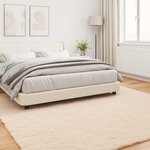 vidaXL Tapis en Fourrure Synthétique de Lapin Olite Taupe 200 x 200 cm