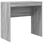vidaXL Bureau avec tiroir avec étagère avec stockage 2 Pièces Gris Sonoma