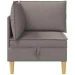 vidaXL Sofa avec rangement Tissu
