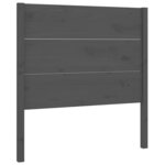 vidaXL Tête de lit Gris 96x4x100 cm Bois massif de pin