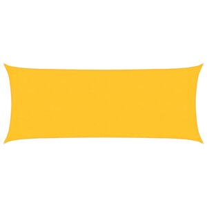 vidaXL Voile d'ombrage 160 g/m² rectangulaire jaune 2x4 5 m PEHD