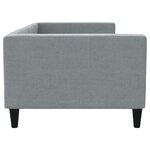 vidaXL Lit de repos sans matelas gris clair 90x200 cm tissu