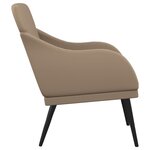 vidaXL Fauteuil Cappuccino 63x76x80 cm Similicuir