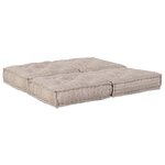 vidaXL Coussin 2 Pièces Marron 70 x 70 x 36 cm Polyester