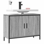 vidaXL Armoire lavabo de salle de bain sonoma gris 80x30x60 cm