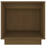 vidaXL Tables de chevet 2Pièces Marron miel 40x30x40cm Bois de pin solide