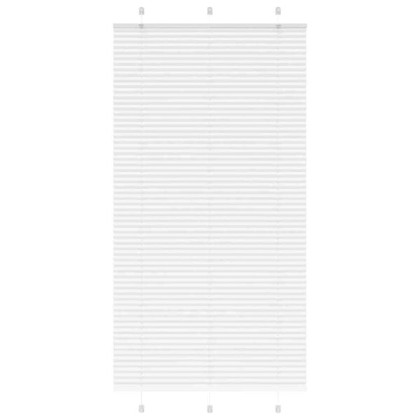 vidaXL Store plissé blanc 105x200cm largeur du tissu 104 4cm polyester
