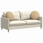 vidaXL Coussins de siège 2 Pièces Vert gris Ø 50 cm