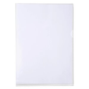 Etui Carton De 50 Pochettes Coin Pvc Premium 18/100e - A4 - Cristal - Exacompta