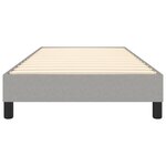 vidaXL Cadre de lit Gris clair 90x200 cm Tissu
