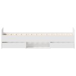 vidaXL Cadre de lit sans matelas blanc 100x200 cm