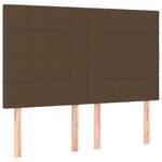 vidaXL Sommier à lattes de lit avec matelas Marron foncé 140x200 cm