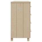 vidaXL Buffet HAMAR Marron miel 79x40x80 cm Bois massif de pin