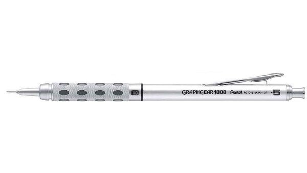 Portemines GRAPHGEAR 1000 Métal 0,5 mm Argent/Noir PENTEL