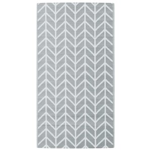 vidaXL Tapis d'extérieur ARAKIL gris 80 x 150 cm PP