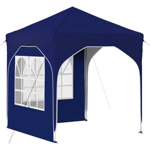 vidaXL Tente de fête pop-up 192 x 192 x 245 cm Bleu