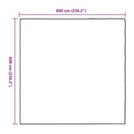 vidaXL Couverture pour plantes Transparent 6 x 6 m PE