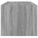 vidaXL Table basse avec portes en verre sonoma gris 102x50x42 cm