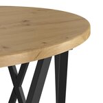 vidaXL Table d'appoint empilable 3 Pièces chêne artisanal 53 x 53 x 40 cm
