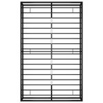 vidaXL Cadre de lit sans matelas noir métal 120x200 cm