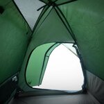 vidaXL Tente de camping à dôme 4 personnes vert imperméable
