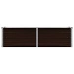 vidaXL Lit surélevé de jardin Marron 160x40x45 cm Acier galvanisé